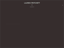 Tablet Screenshot of laurenpritchett.com